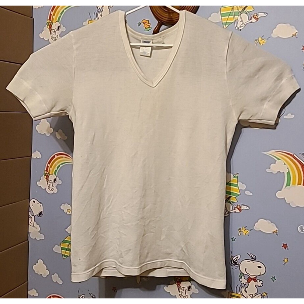 Vintage Damart Thermolactyl Base Layer England Made Thermal Shirt White Sz Large